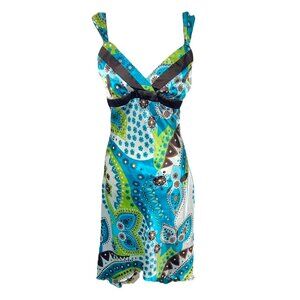 BCX Women Blue and Green Dress